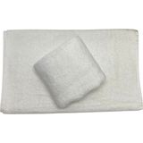 Lüks Banyo Otel Havlusu 6 Adet - 90X150 cm - Batttal Boy - %100 Pamuk - Ağır Gramajlı - Beyaz - 90 x 150 cm