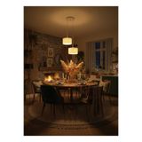 Lüks Beyaz Renk 2'li Modern Dekoratif Salon, Oturma Odası ve Mutfak Sarkıt Avize (Lamba Hediyedir) themreast-3DAVIZEVOLSERI38976608