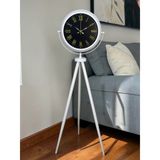 Lüks Beyaz Tripod Ayaklı Saat