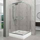 Lüks Camlı Kare Duşakabin + Kere Duş Teknesi ND101 - 90X90