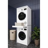Lüks Çekmeceli Çamaşır Makinesi Dolabı %100 Mdf Çamaşır Kurutma Banyo Dolabı Bd05 Beyaz