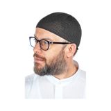 Lüks Çelik Örme Namaz Takkesi Siyah 1 Adet siyah