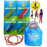 Lüks Çin Atlama İpi Tam Hediye Seti Bonus Matty's Toy Stop Saklama Çantası ile - 4 Paket