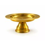 Lüks Gold Ayaklı Sunumluk 6'Lı Set Lokumluk Çikolatalık Kahve Yanı İkram Sunum Tabağı 7 Cm