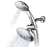 Lüks Hydroluxe® 30-setting 3 yollu 15,2 cm Rainfall 26060000/el duşu Combo patentli şalter Pause on/off (Premium Krom)
