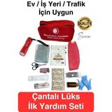 Lüks Ilk Yardım Çantası Deprem Afet Acil Durum Müdahale Kiti Araç Ev Işyeri Yerli Üretim Ecza Çanta
