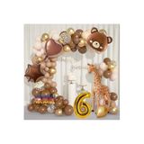 Lüks Kahverengi Balon Zincir Set, KAHVERENGİ6