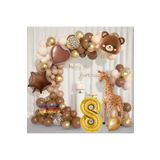 Lüks Kahverengi Balon Zincir Set, KAHVERENGİ8