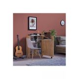 Lüks Kapaklı Çalışma Masası Kitaplık %100 Mdf Bilgisayar Ders Çalışma Masası Md002 Safir Meşe