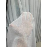 Lüks Keten Orjinal Tül Perde Kırık Beyaz Rengi Normal Pile 1e 2.,5 Sıklığı .en 260 , Boy 255 - 260 x 255 cm
