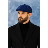 Lüks Kışlık Peaky Blinders Ingiliz Kasket Baretta Şapka - Lacivert - 55 - 60 cm