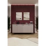 Lüks Konsol Tv Ünitesi %100 Mdf Salon Ve Yemek Odası Ünitesi Knsl01 Kül Gri