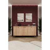 Lüks Konsol Tv Ünitesi %100 Mdf Salon Ve Yemek Odası Ünitesi Knsl01 Sonoma