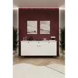 Lüks Konsol Tv Ünitesi %100 Mdf Salon Ve Yemek Odası Ünitesi Knsl03 Beyaz