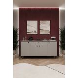 Lüks Konsol Tv Ünitesi %100 Mdf Salon Ve Yemek Odası Ünitesi Knsl03 Kül Gri