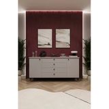 Lüks Konsol Tv Ünitesi %100 Mdf Salon Ve Yemek Odası Ünitesi Knsl04 Kül Gri
