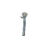 Lüks Körüklü Çift Çıkışlı Lavabo Sifonu| Esnek Evye Gider Hortumu | Mutfak & Banyo Uyumlu - Gri - STANDART