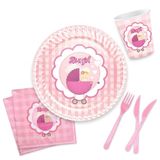 Lüks Kullan At Set Karton Tabak-Karton Bardak-Kağıt Peçete-Plastik Çatal-Bıçak Seti 80 Parça