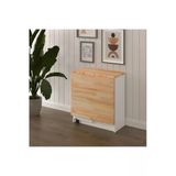 Lüks Masif Ahşap Katlanır Mutfak Yemek Masası %100 Mdf Pratik Çalışma Masası Km26