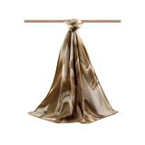 LÜKS MEDİNE EBRU DESENLİ HARDAL RENKLİ 75X195 KIRIŞMAZ ŞAL MOSS KREP DİKİŞ TİPİ İTALYAN DİKİŞLİ