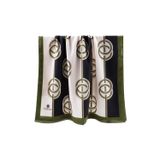 LÜKS MEDİNE İPEĞİ ÇİZGİLİ DESENLİ HAKİ RENKLİ 75X195 KIRIŞMAZ ŞAL MOSS KREP DİKİŞ TİPİ İTALYAN DİKİŞLİ