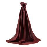 LÜKS MEDİNE İPEĞİ DEGRADELİ MONOGRAM DESENLİ BORDO RENKLİ 75X195 KIRIŞMAZ ŞAL MOSS KREP DİKİŞ TİPİ İTALYAN DİKİŞLİ