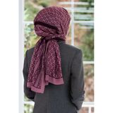 LÜKS MEDİNE İPEĞİ DEGRADELİ MONOGRAM DESENLİ PUDRA RENKLİ 75X195 KIRIŞMAZ ŞAL MOSS KREP DİKİŞ TİPİ İTALYAN DİKİŞLİ