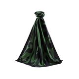 LÜKS MEDİNE İPEĞİ FIRÇA DARBESİ DESENLİ ZÜMRÜT YEŞİLİ RENKLİ 75X195 KIRIŞMAZ ŞAL MOSS KREP DİKİŞ TİPİ İTALYAN DİKİŞLİ