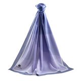 LÜKS MEDİNE İPEĞİ GEOMETRİ DESENLİ BEBE MAVİSİ RENKLİ 75X195 KIRIŞMAZ ŞAL MOSS KREP DİKİŞ TİPİ İTALYAN DİKİŞLİ
