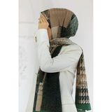 LÜKS MEDİNE İPEĞİ KAZAYAĞI DESENLİ MİNT YEŞİLİ RENKLİ 75X195 KIRIŞMAZ ŞAL MOSS KREP DİKİŞ TİPİ İTALYAN DİKİŞLİ