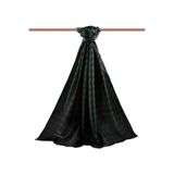 LÜKS MEDİNE İPEĞİ KAZAYAĞI DESENLİ ZÜMRÜT YEŞİLİ RENKLİ 75X195 KIRIŞMAZ ŞAL MOSS KREP DİKİŞ TİPİ İTALYAN DİKİŞLİ