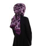 LÜKS MEDİNE İPEĞİ LEOPAR DESENLİ GÜL KURUSU RENKLİ 75X195 KIRIŞMAZ ŞAL MOSS KREP DİKİŞ TİPİ İTALYAN DİKİŞLİ