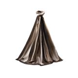 LÜKS MEDİNE İPEĞİ SULU BOYA ÇİZGİLİ DESENLİ VİZON RENKLİ 75X195 KIRIŞMAZ ŞAL MOSS KREP DİKİŞ TİPİ İTALYAN DİKİŞLİ