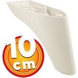 Lüks Mobilya Kanepe Sehpa Tv Ünitesi Koltuk Ayağı 10 cm Krem Baza Ayak