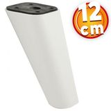 Lüks Mobilya Kanepe Sehpa TV Ünitesi Koltuk Ayağı 12 cm Beyaz Oval Baza Ayak