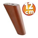 Lüks Mobilya Kanepe Sehpa TV Ünitesi Koltuk Ayağı 12 cm Kahverengi Oval Baza Ayak