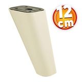 Lüks Mobilya Kanepe Sehpa TV Ünitesi Koltuk Ayağı 12 cm Krem Oval Baza Ayak