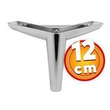 Lüks Mobilya Kanepe Sehpa TV Ünitesi Koltuk Ayağı 12 cm Parlak Krom Baza Ayak