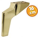 Lüks Mobilya Kanepe Sehpa TV Ünitesi Koltuk Ayağı 16 cm Parlak Gold Baza Ayak