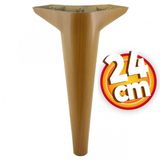 Lüks Mobilya Kanepe Sehpa TV Ünitesi Koltuk Ayağı 24 cm Kahverengi Ahşap Desenli Baza Ayak