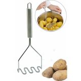 Lüks Paslanmaz Metal Patates Ezici 24 Cm