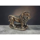 Lüks Polyester Aslan Heykeli 14 cm Dekoratif Biblo Ev Ofis Vitrin Yeni Yıl Hediyesi