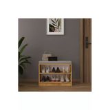 Lüks Puflu Ayakkabılık Ve Askılık %100 Mdf 2 Raflı Portmanto Seti Puf02 Petra