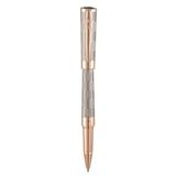 Lüks Rose Gold & Gümüş Desenli Metal Dolma Kalem - --