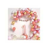 Lüks Rose Gold Yaş Doğum Günü Balon Zincir Set