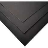 Lüks Siyah Mukavva 2,0 mm 70X100 cm 3 Adet (Tek Yüzü Beyaz Tek Yüzü Gri) Kalın-Sert. Pürüzsüz Yüzey.