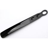 Lüks Uzun-Kısa Saplı Plastik Ayakkabı Çekeceği - Renkli Seçenekler - Eğilmeden Kolay Kullanım (Siyah, 35 cm)