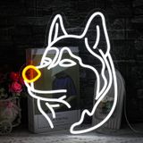LULANMP Köpek Neon Tabela Husky Neon Işık Sibirya Husky LED Tabela Evcil Hayvan Neon Işıklı Tabela Evcil Hayvan Dükkanı Köpek Evi Evcil Hayvan Hastanesi Hayvanat Bahçesi Yatak Odası Otel Bar