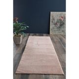 Lüle Halı Peluş Post Kaymaz Taban Yolluk Halı Pudra - 120 x 100 cm