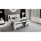 Lullaby Furniture Arya Çift Kişilik 160x200 Yatak Uyumlu Mdf Beyaz Çekmeceli Karyola